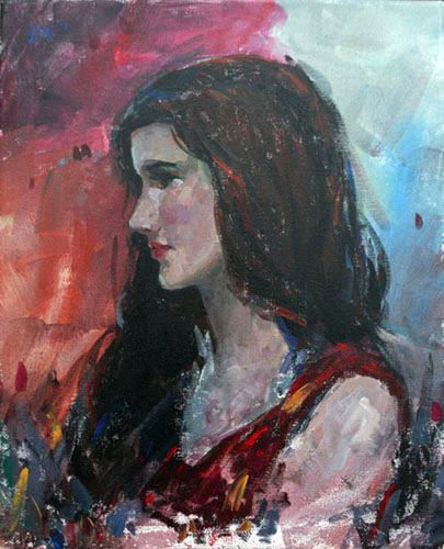 Acrylic Painting Girl