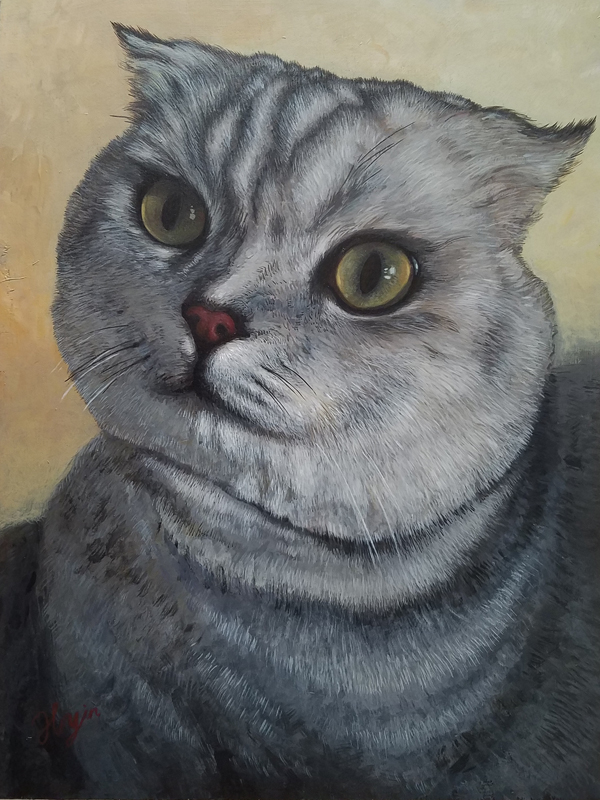 Hong Yin Cat Painting