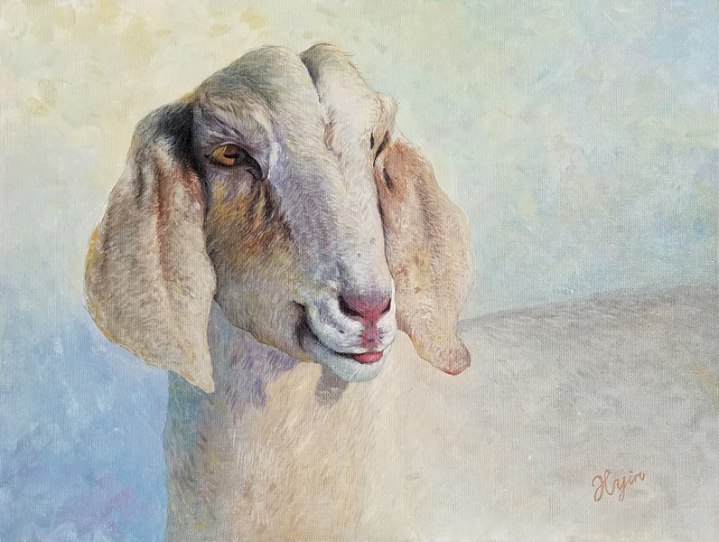 Hong Yin Sheep Painting