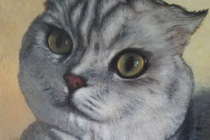 Hong Yin Cat Painting