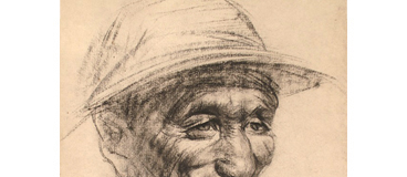 Tibetan Shepherd portrait drawing